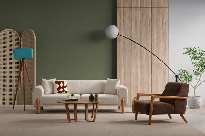Atelier Del Sofa Lyke 3 Seater - Crema